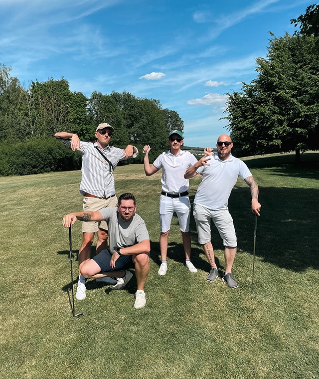Unser Team von CRONUS GOLF auf dem Platz